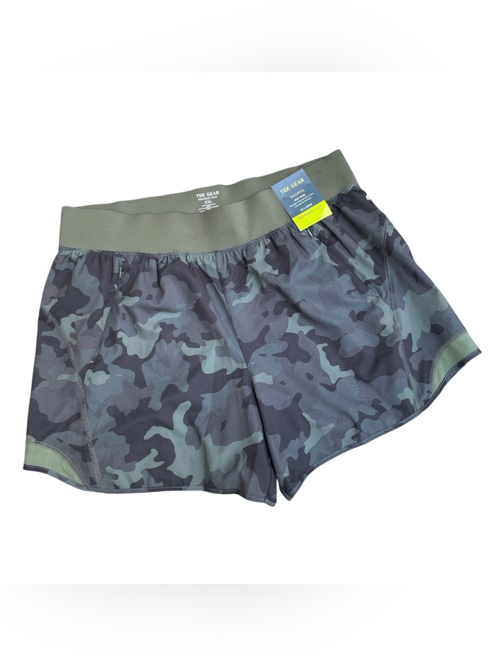 Tek Gear Workout Gear Camo Mid Rise Shorts Sz XX Large